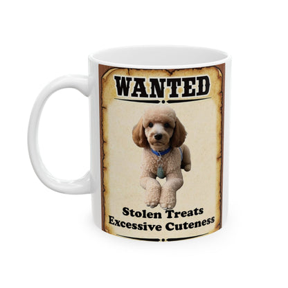 Wanted Poster Ceramic Mug - Dog