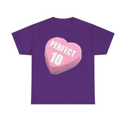 Candy Heart "Perfect 10" - Unisex Heavy Cotton T-Shirt - Better Mode