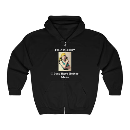 Bossy - Full Zip Hooded Sweatshirt