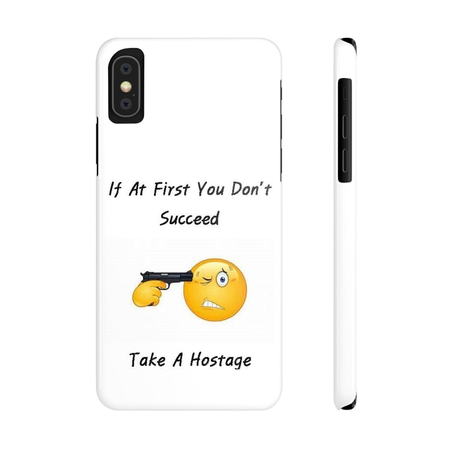 Hostage (White) - Slim Phone Cases - Better Mode