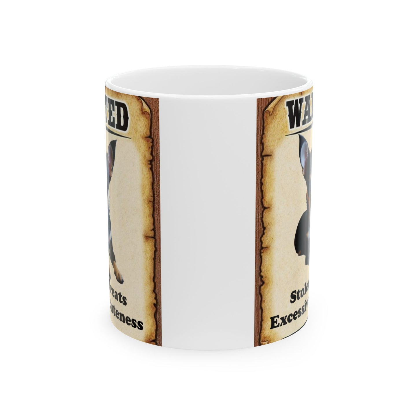 Wanted Poster Ceramic Mug - Chihuahua