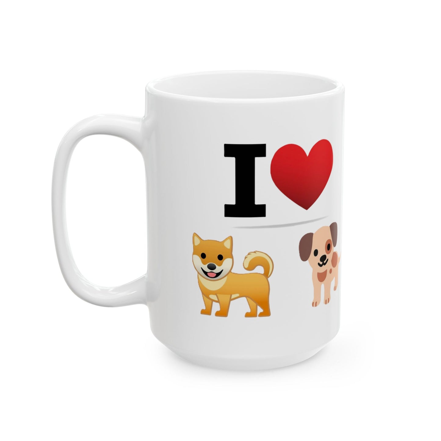 I Heart Dogs - Ceramic Mug, (11oz, 15oz) - Better Mode