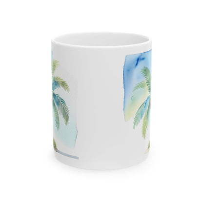 Palm Tree Ceramic Mug