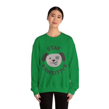 Stay Pawsitive - Crewneck Sweatshirt