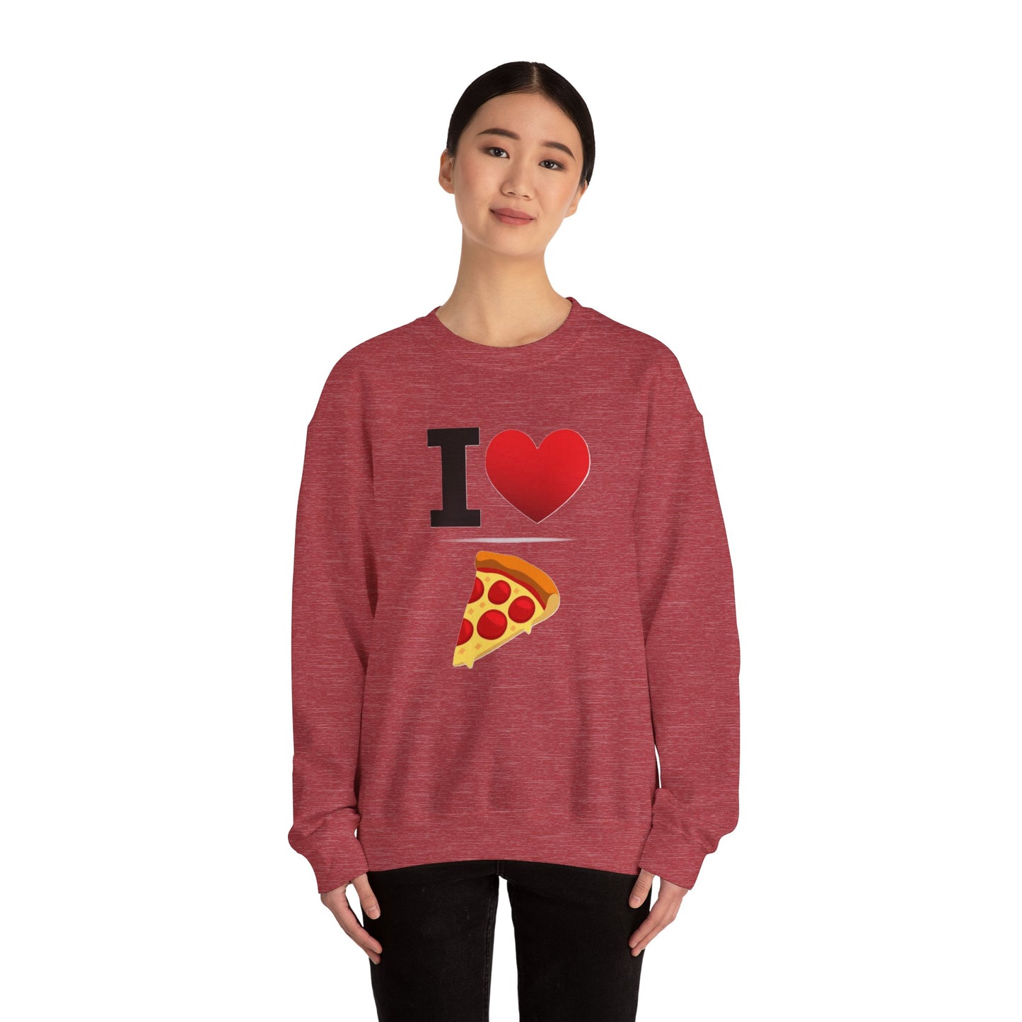 I Heart Pizza - Crewneck Sweatshirt