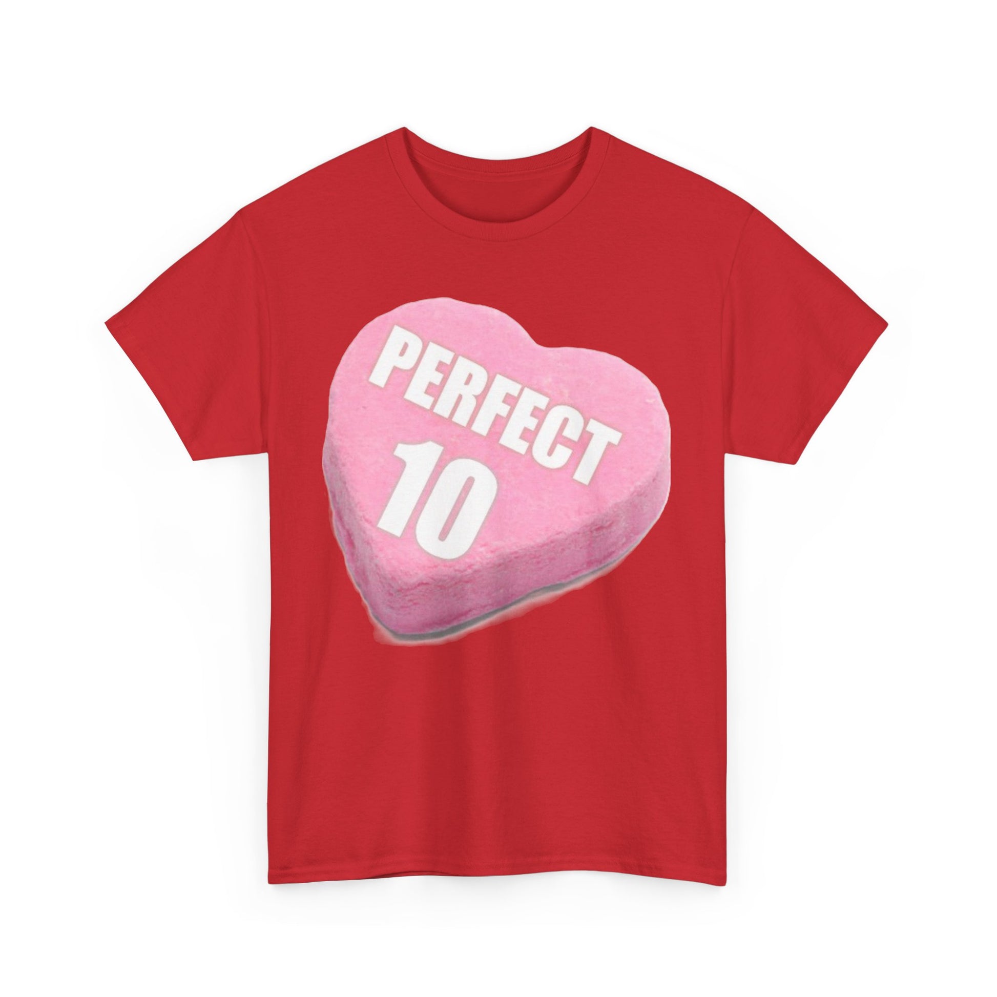 Candy Heart "Perfect 10" - Unisex Heavy Cotton T-Shirt - Better Mode