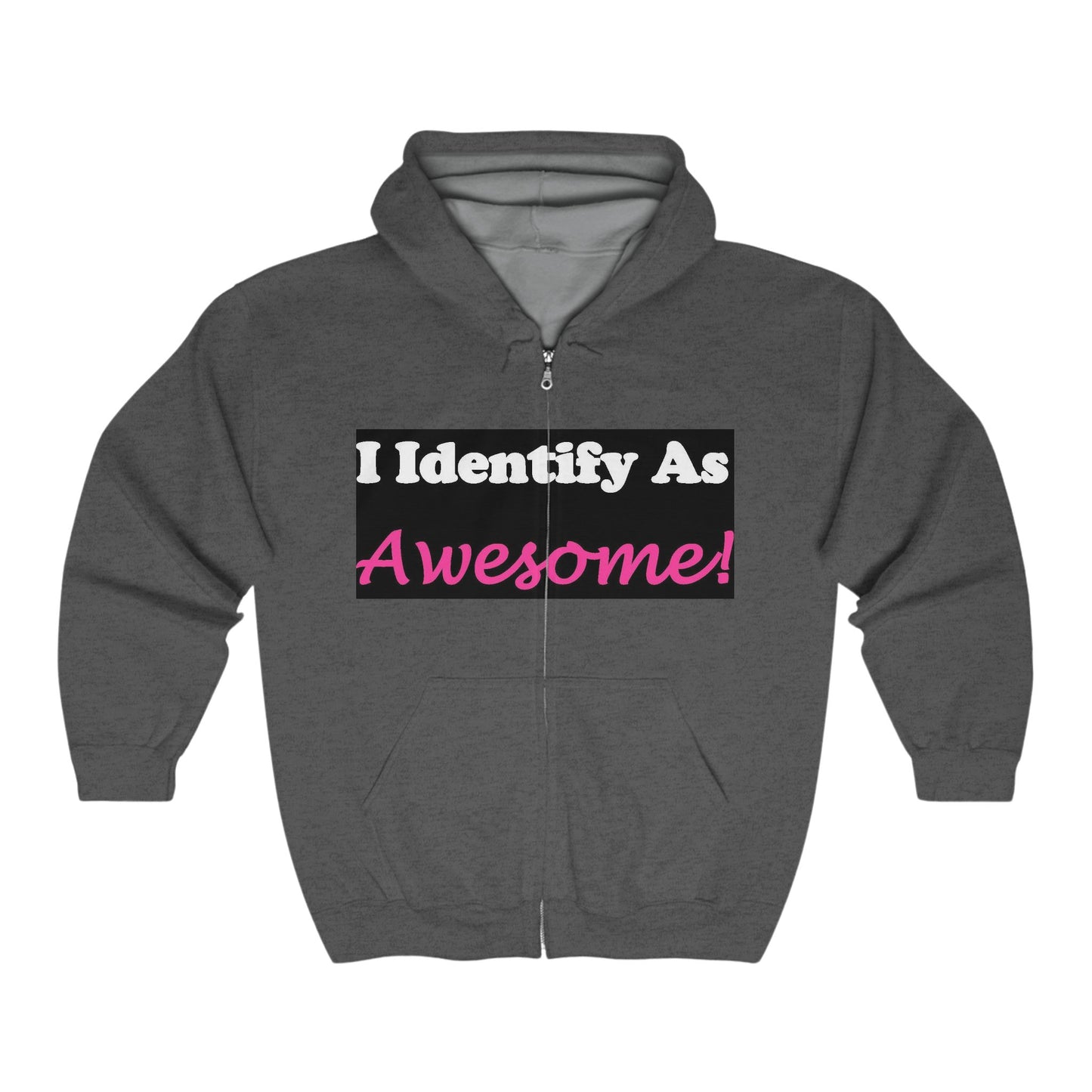 ID Awesome - Full Zip Hooded Sweatshirt