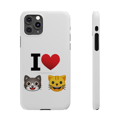 I Heart Cats - Slim Phone Cases