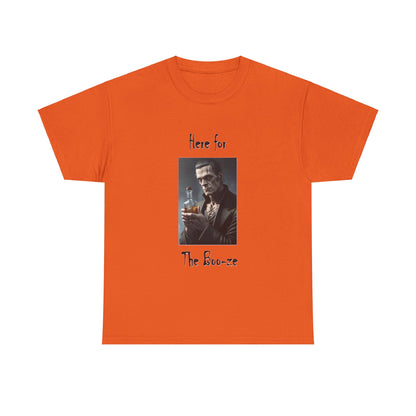 Halloween - Here For Boo-ze - Unisex Heavy Cotton T-Shirt