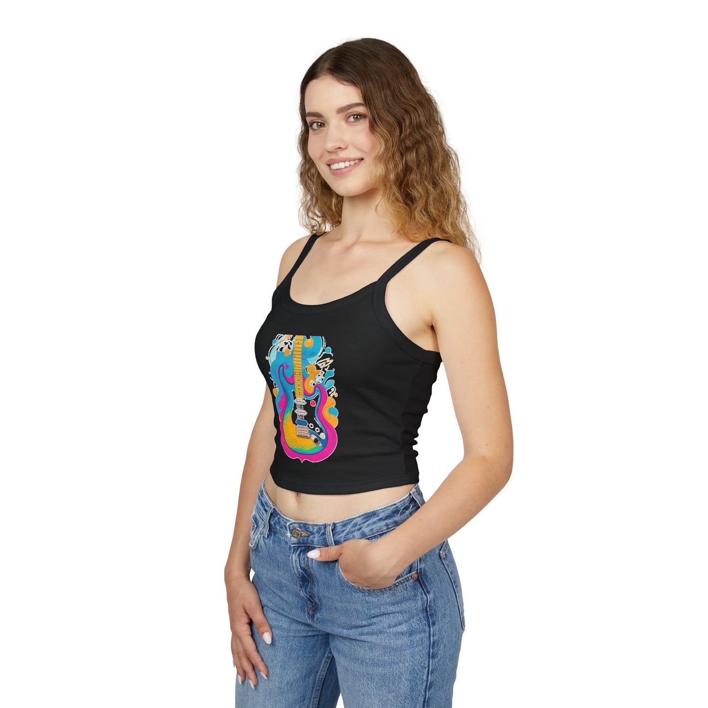 Guitar - Women's Spaghetti Strap Tank Top