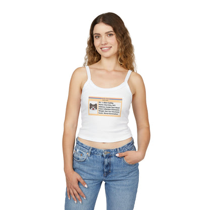 Women's Tank Top - Cat - Drivers License Design