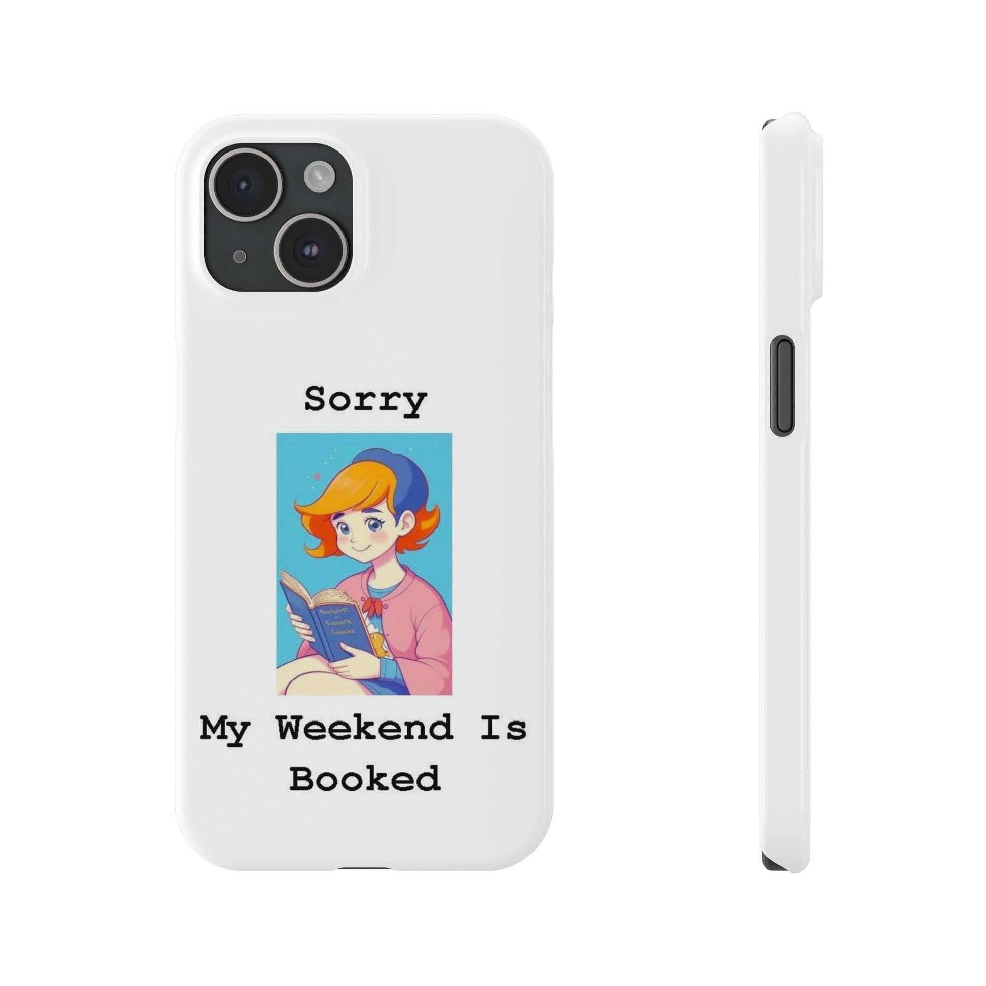 Booked 1 (White) - Slim Phone Cases - Better Mode