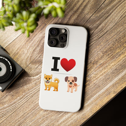 I Heart Dogs - Slim Phone Cases