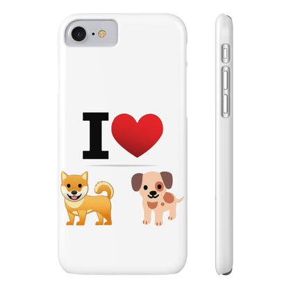 I Heart Dogs - Slim Phone Cases