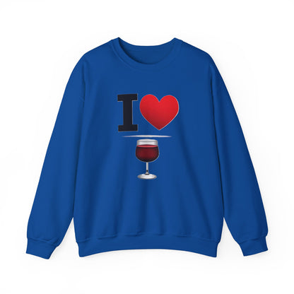 I Heart Wine - Crewneck Sweatshirt