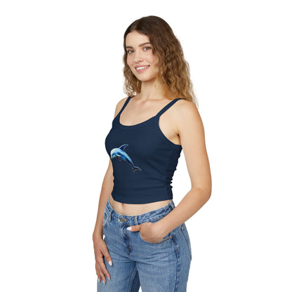 Dolphin - Women's Spaghetti Strap Tank Top