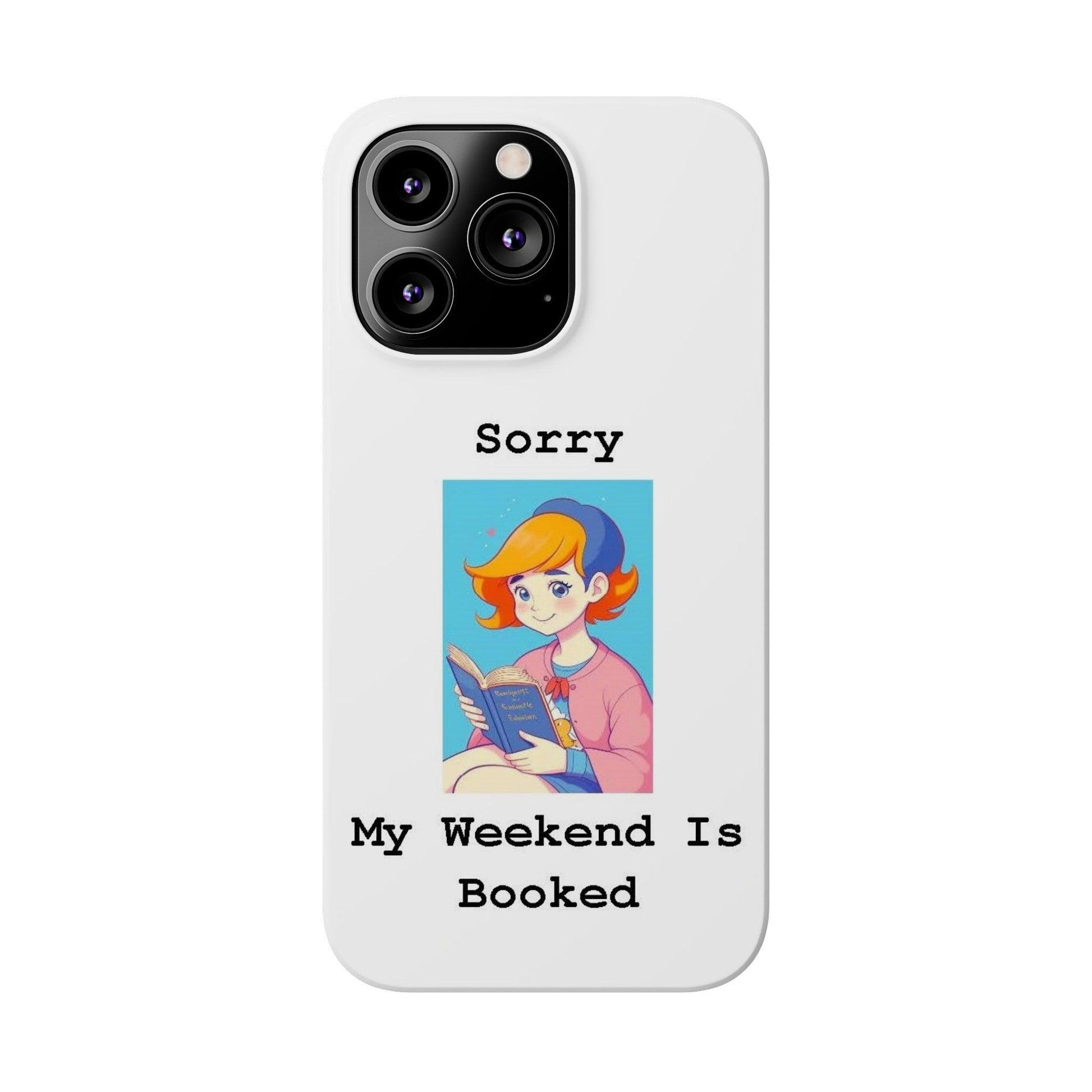 Booked 1 (White) - Slim Phone Cases - Better Mode