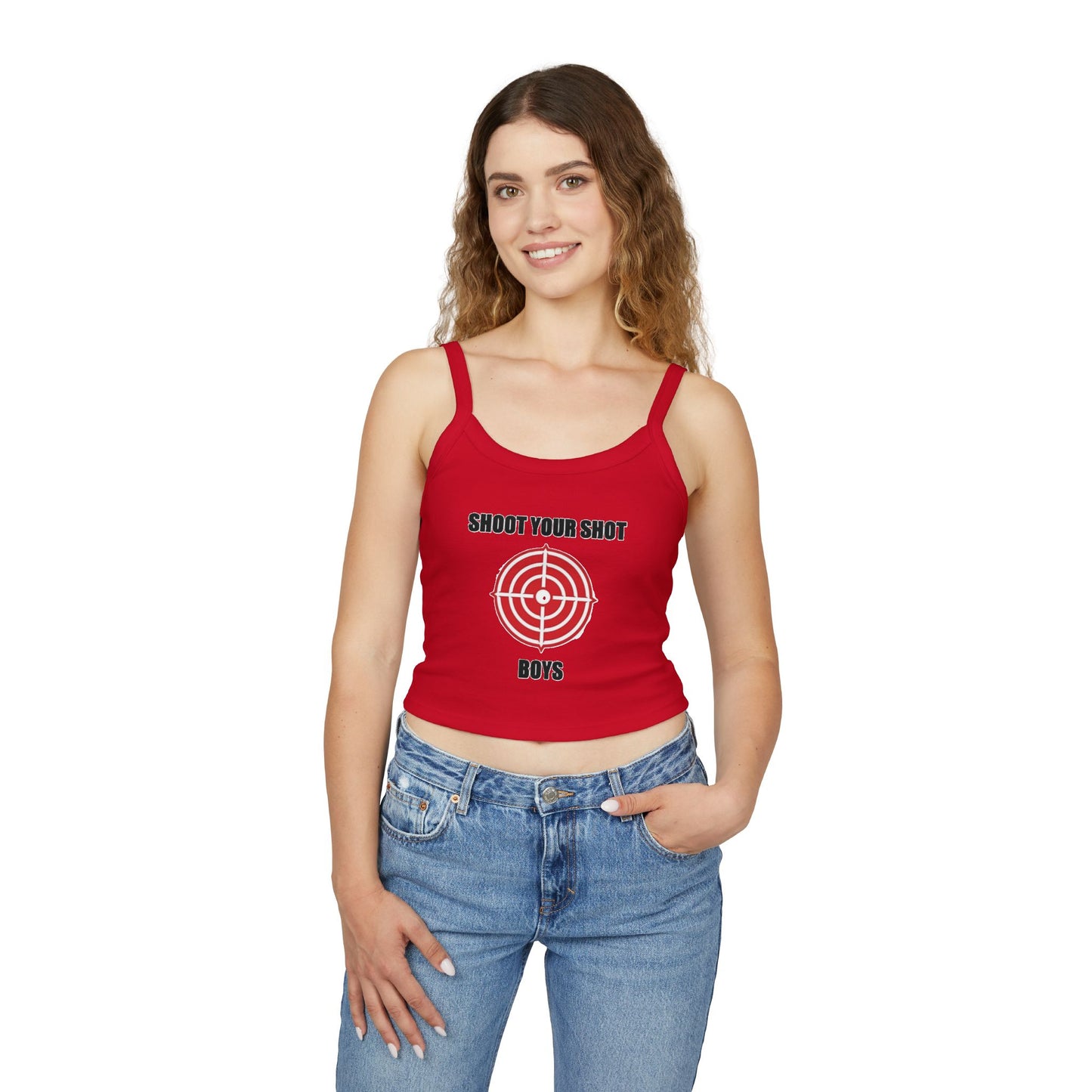 Shoot Your Shot - Women's Spaghetti Strap Tank Top