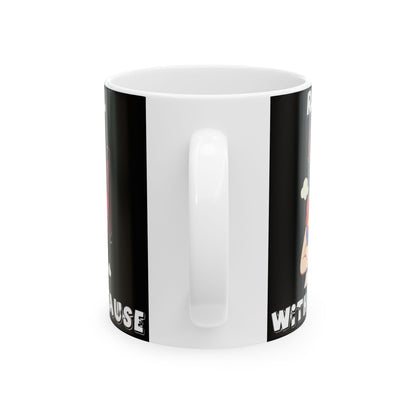 Rebel With A Cause (Black) - Ceramic Mug, (11oz, 15oz)