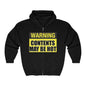 Warning Contents Hot - Full Zip Hooded Sweatshirt