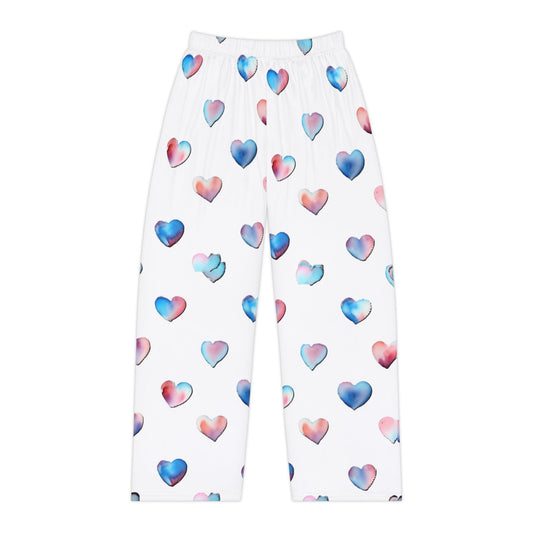 Heart Pattern Women's Pajama Pants