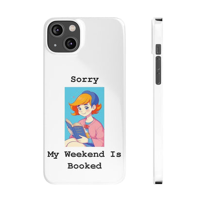 Booked 1 (White) - Slim Phone Cases - Better Mode