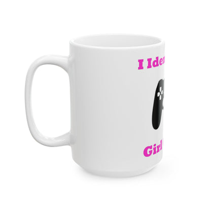 Girl Gamer (White) - Ceramic Mug, (11oz, 15oz) - Better Mode