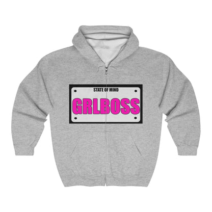 State Of Mind "GRLBOSS" - Full Zip Hooded Sweatshirt