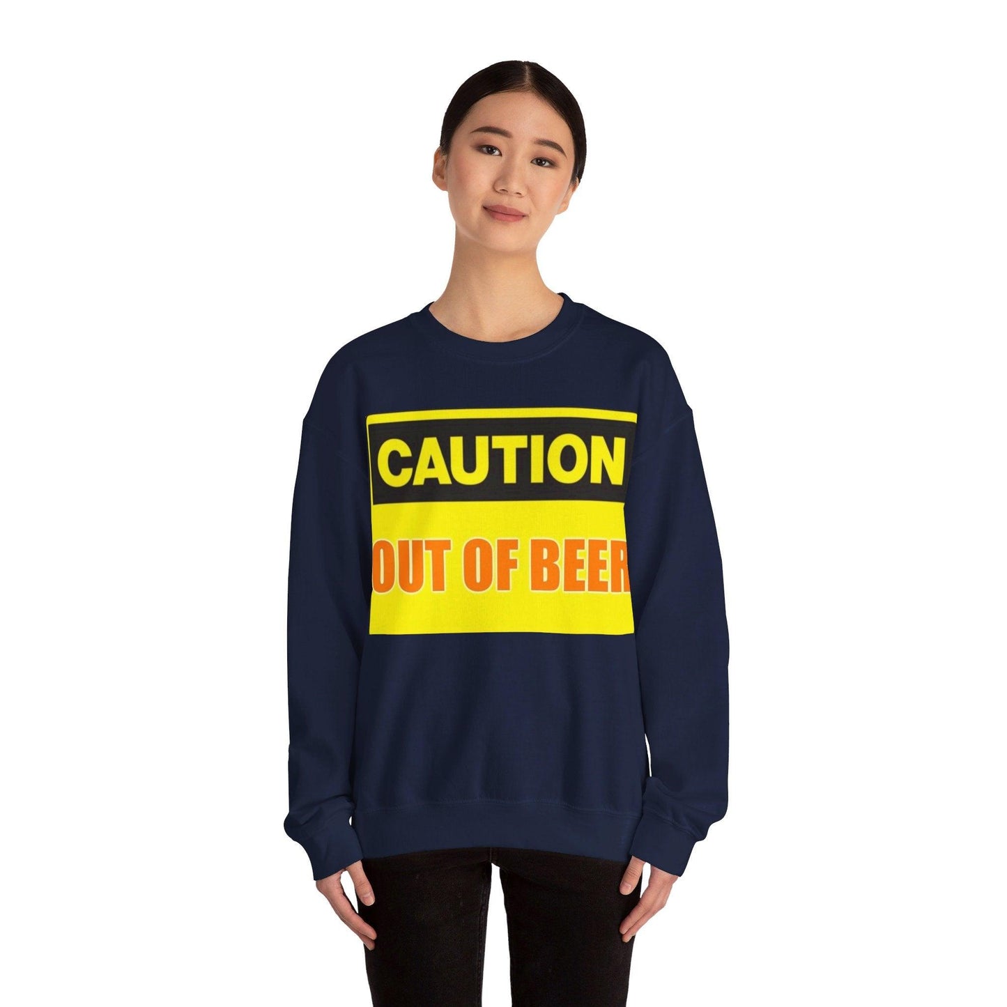 Caution Beer - Unisex Heavy Blend™ Crewneck Sweatshirt