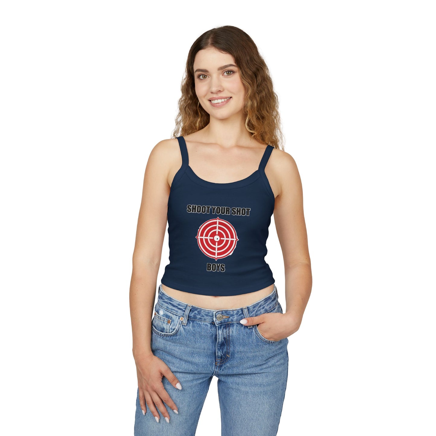 Shoot Your Shot - Women's Spaghetti Strap Tank Top