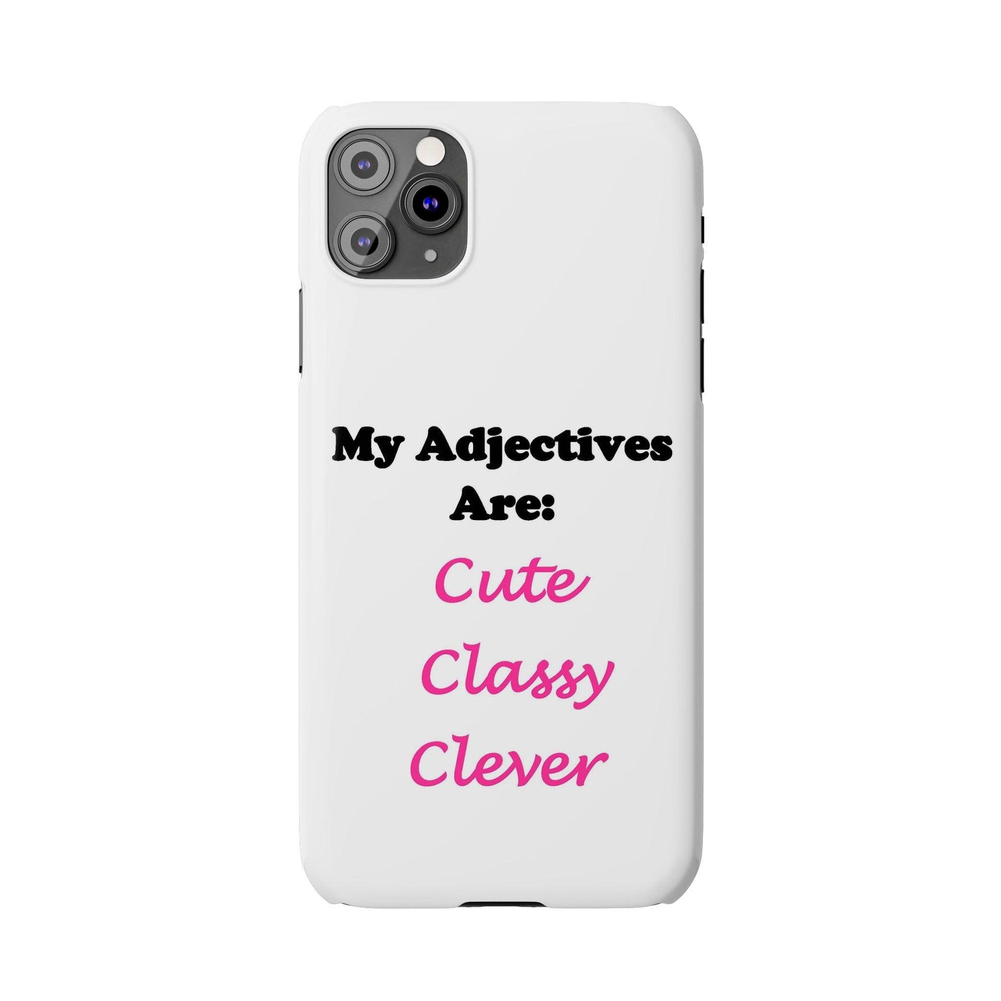 Cute (White) - Slim Phone Cases - Better Mode