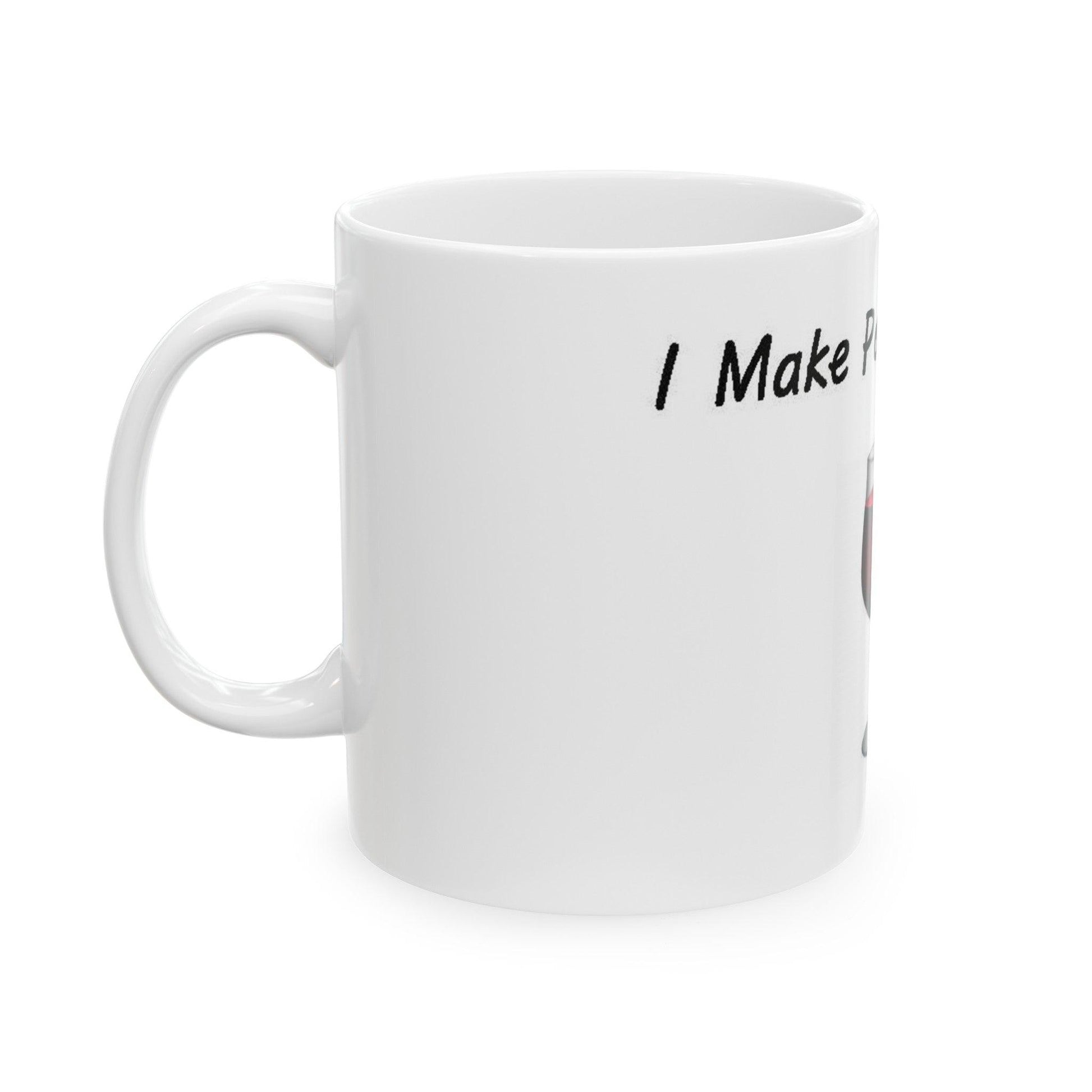 Pour Decisions (White) - Ceramic Mug, (11oz, 15oz) - Better Mode