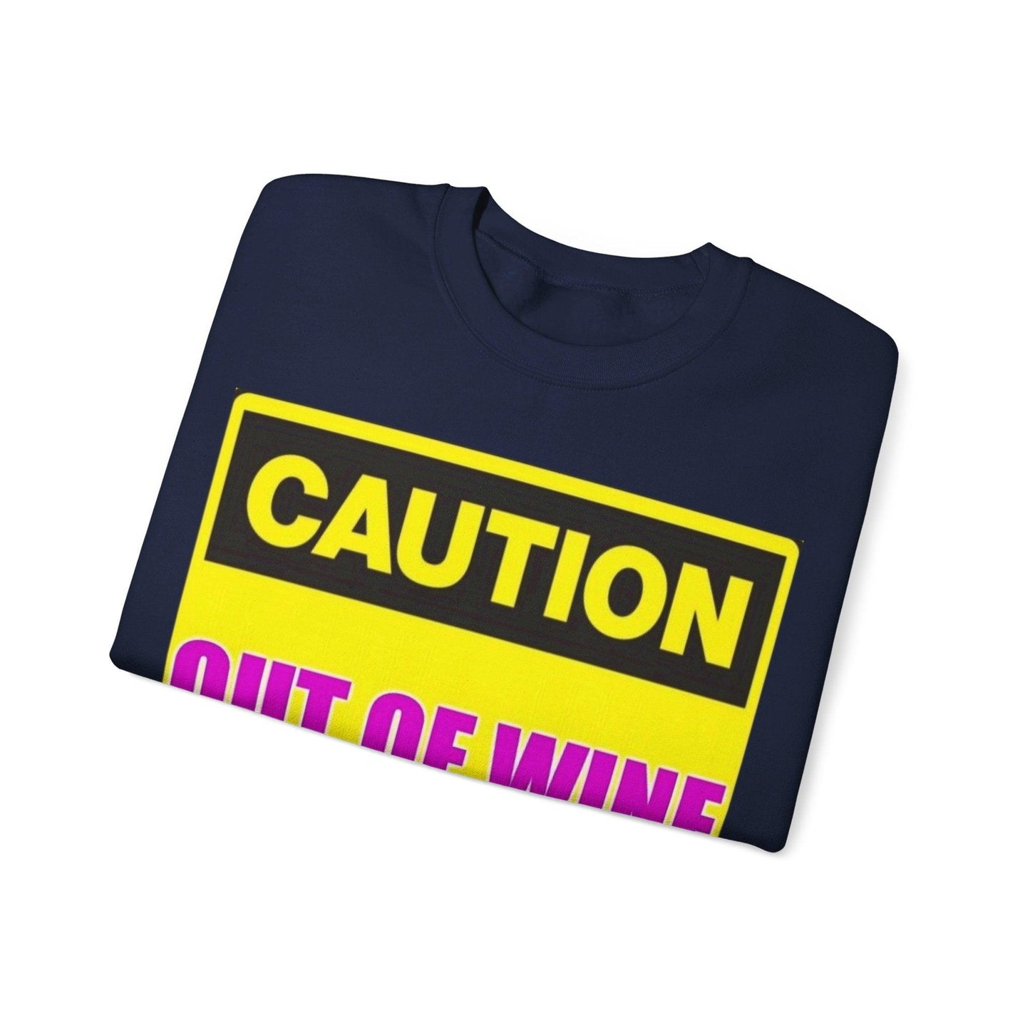 Caution Wine - Unisex Heavy Blend™ Crewneck Sweatshirt