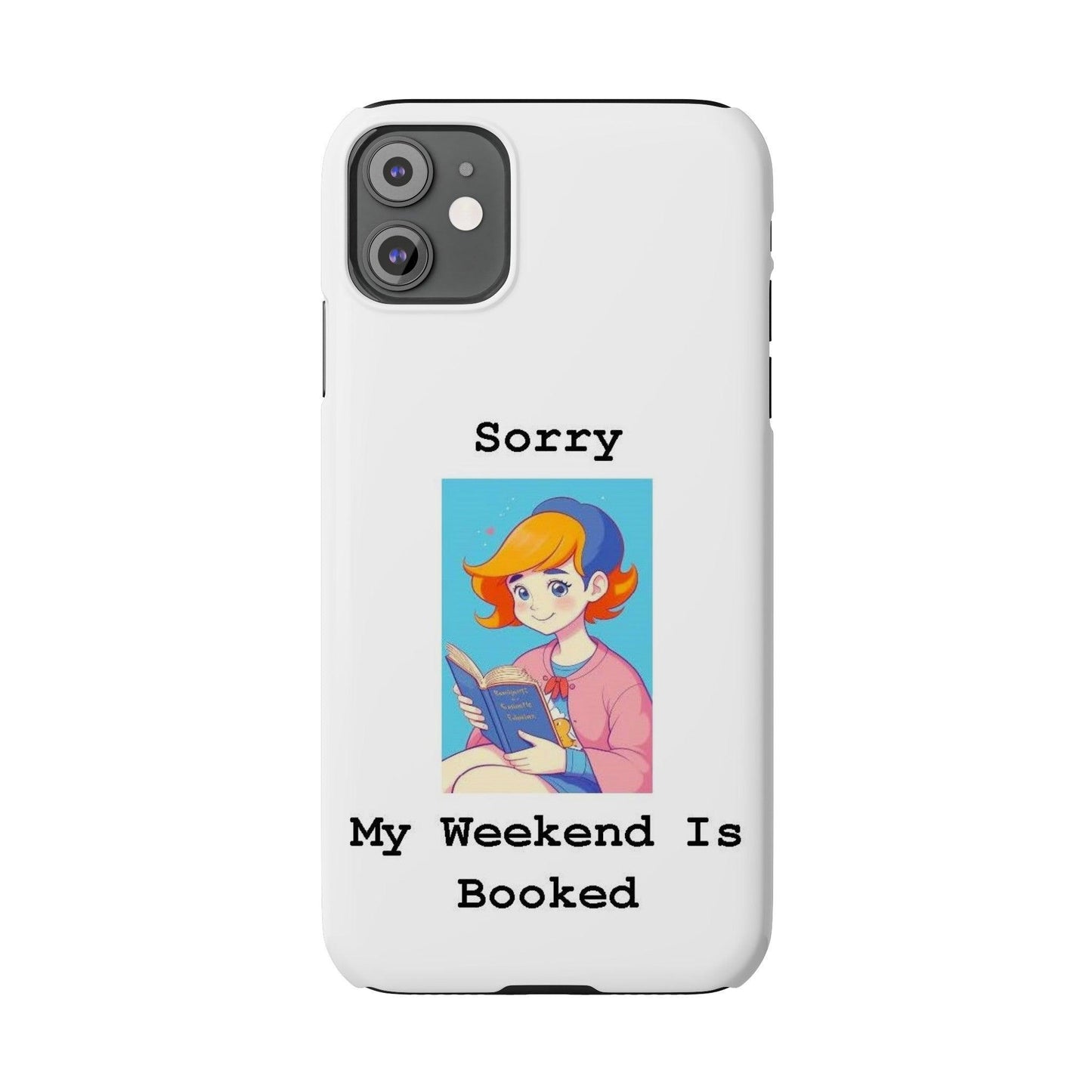 Booked 1 (White) - Slim Phone Cases - Better Mode