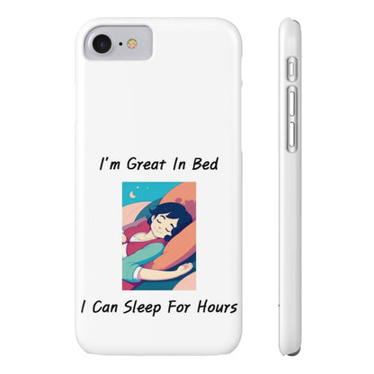 Great In Bed (White) - Slim Phone Cases - Better Mode