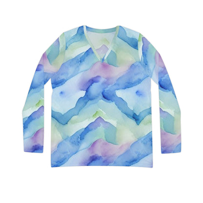 Multi Color Pastel  V-neck Shirt