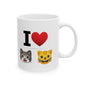 I Heart Cats Ceramic Mug