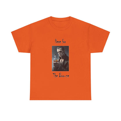 Halloween - Here For Boo-ze - Unisex Heavy Cotton T-Shirt