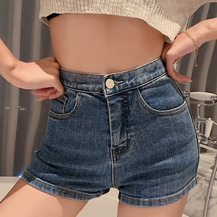 Women's High Waist Jean Shorts