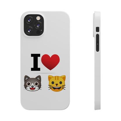 I Heart Cats - Slim Phone Cases