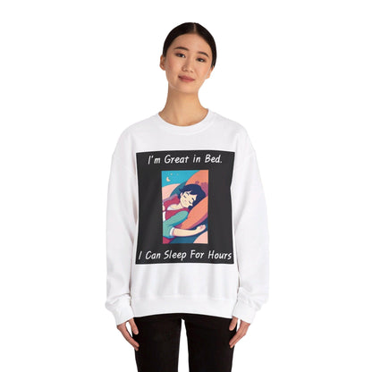 Great In Bed - Unisex Heavy Blend™ Crewneck Sweatshirt