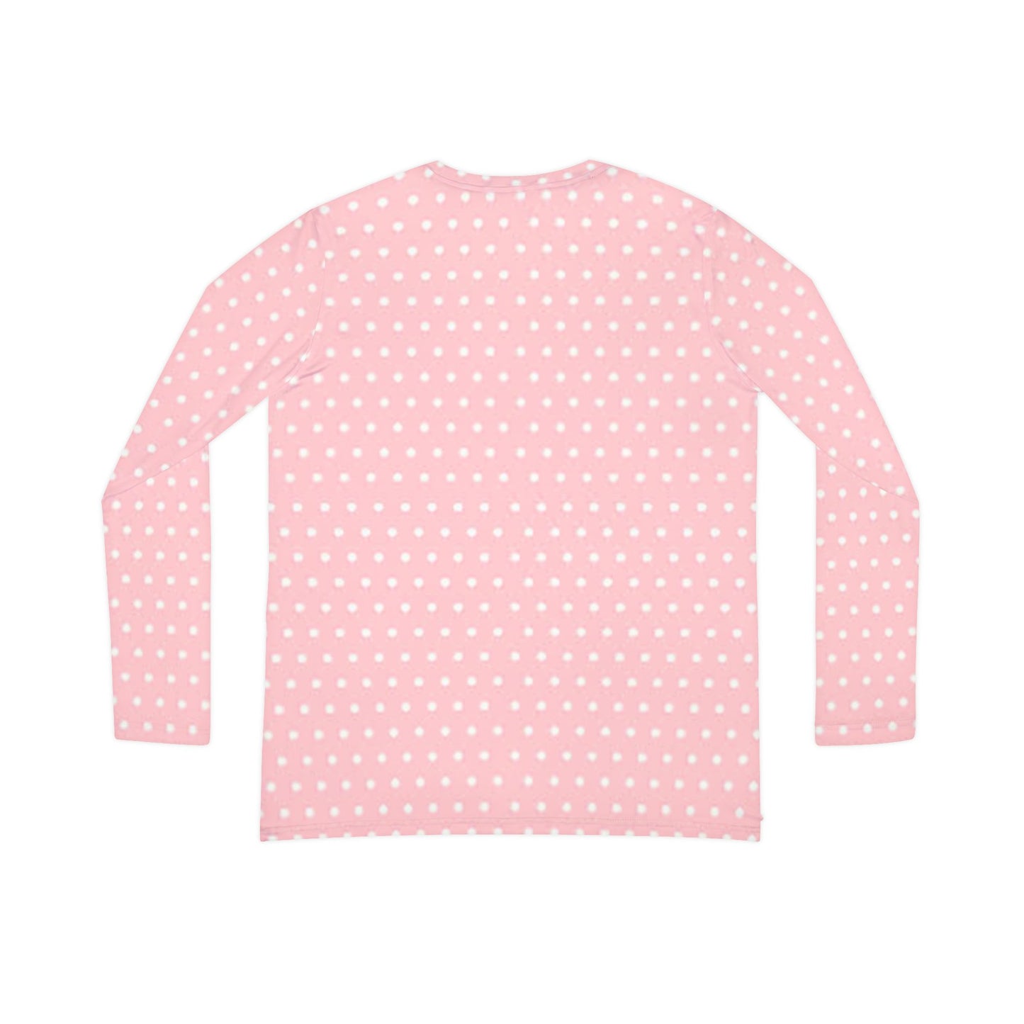 Women's Pink Long Sleeve V-neck Shirt