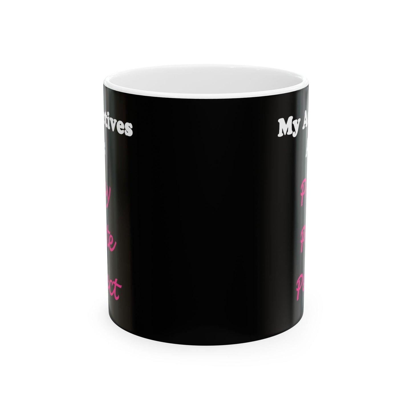 Perky (Black) - Ceramic Mug, (11oz, 15oz)