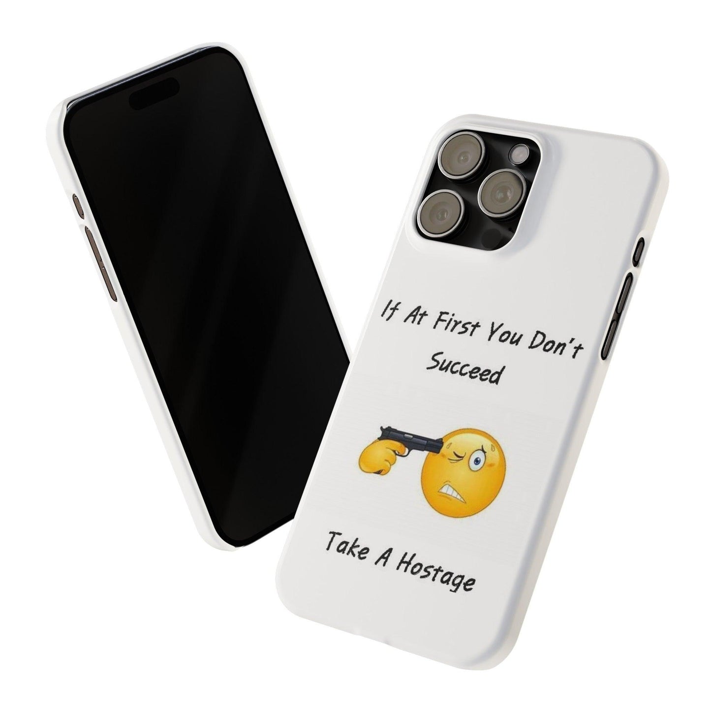 Hostage (White) - Slim Phone Cases - Better Mode