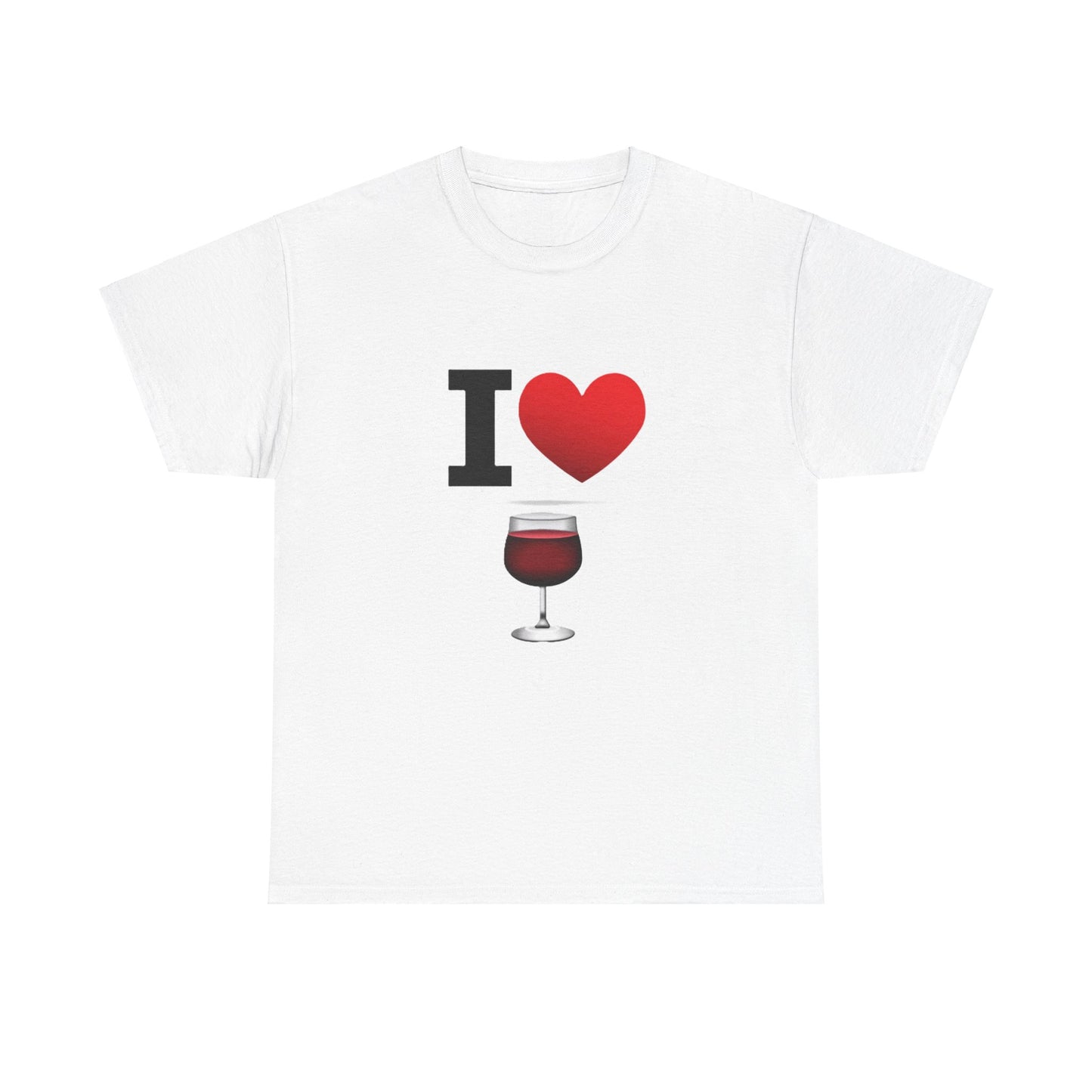 I Heart Wine - Unisex Heavy Cotton T-Shirt - Better Mode