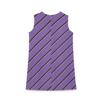 A-line Sleeveless Dress (Purple)