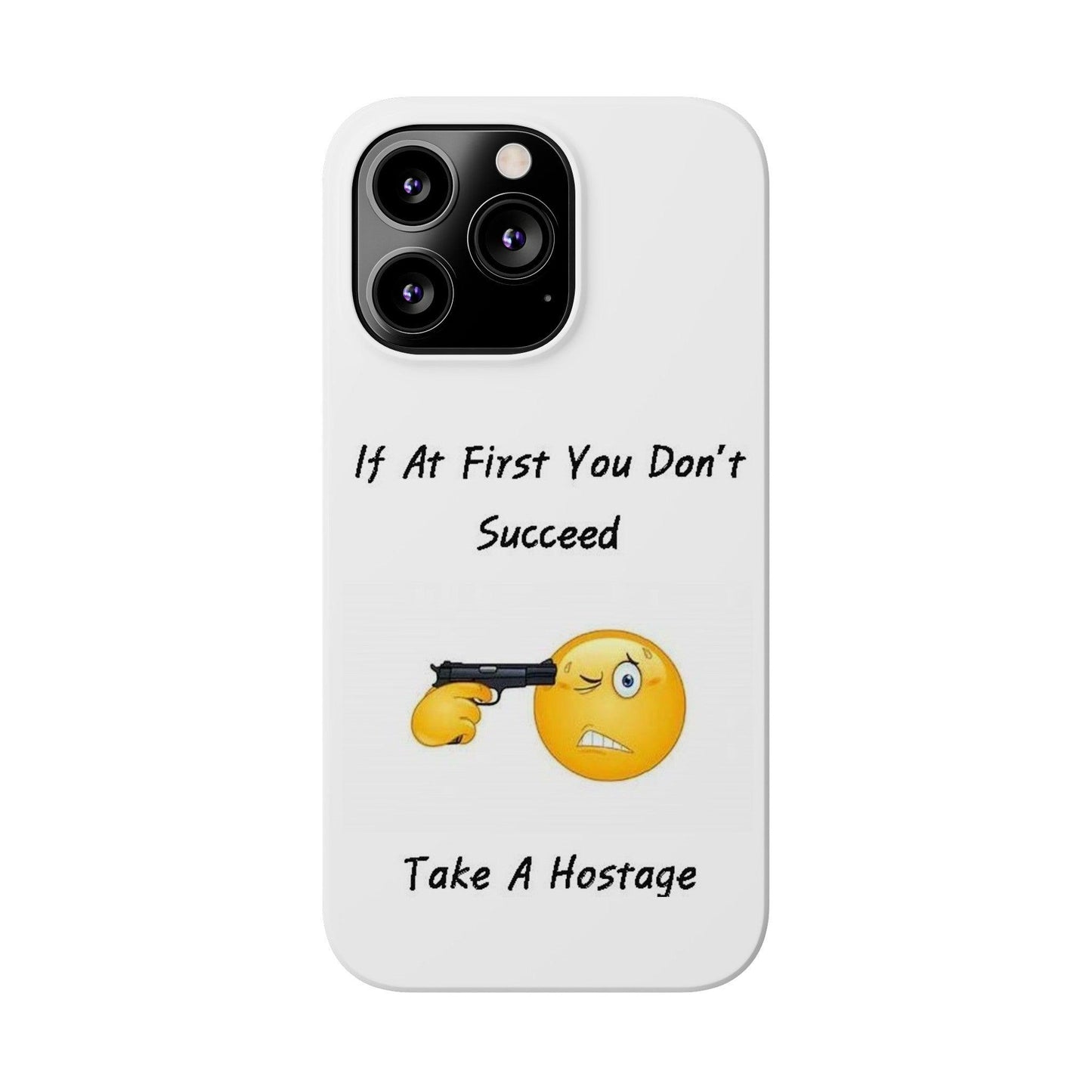 Hostage (White) - Slim Phone Cases - Better Mode