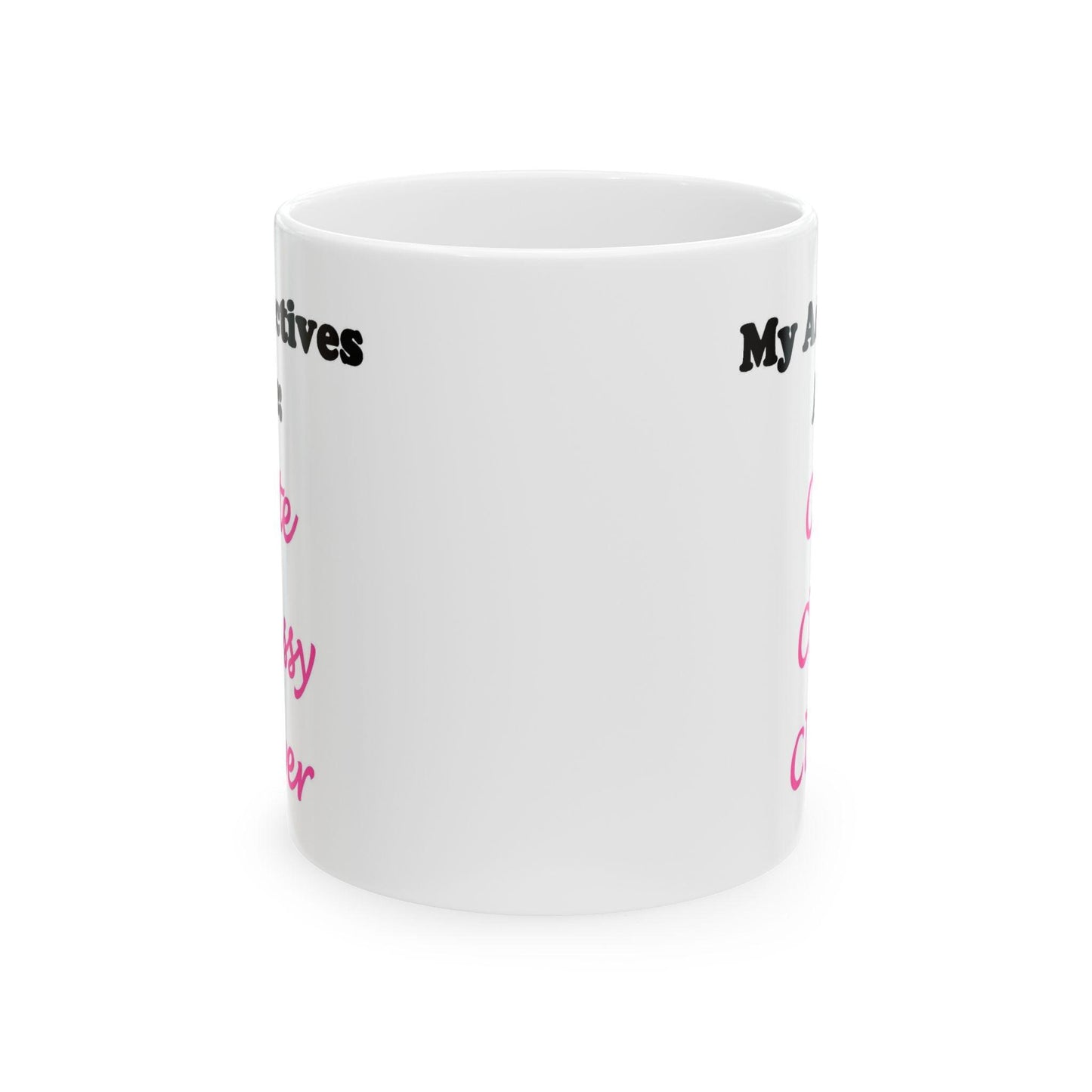 Cute (White) - Ceramic Mug, (11oz, 15oz)