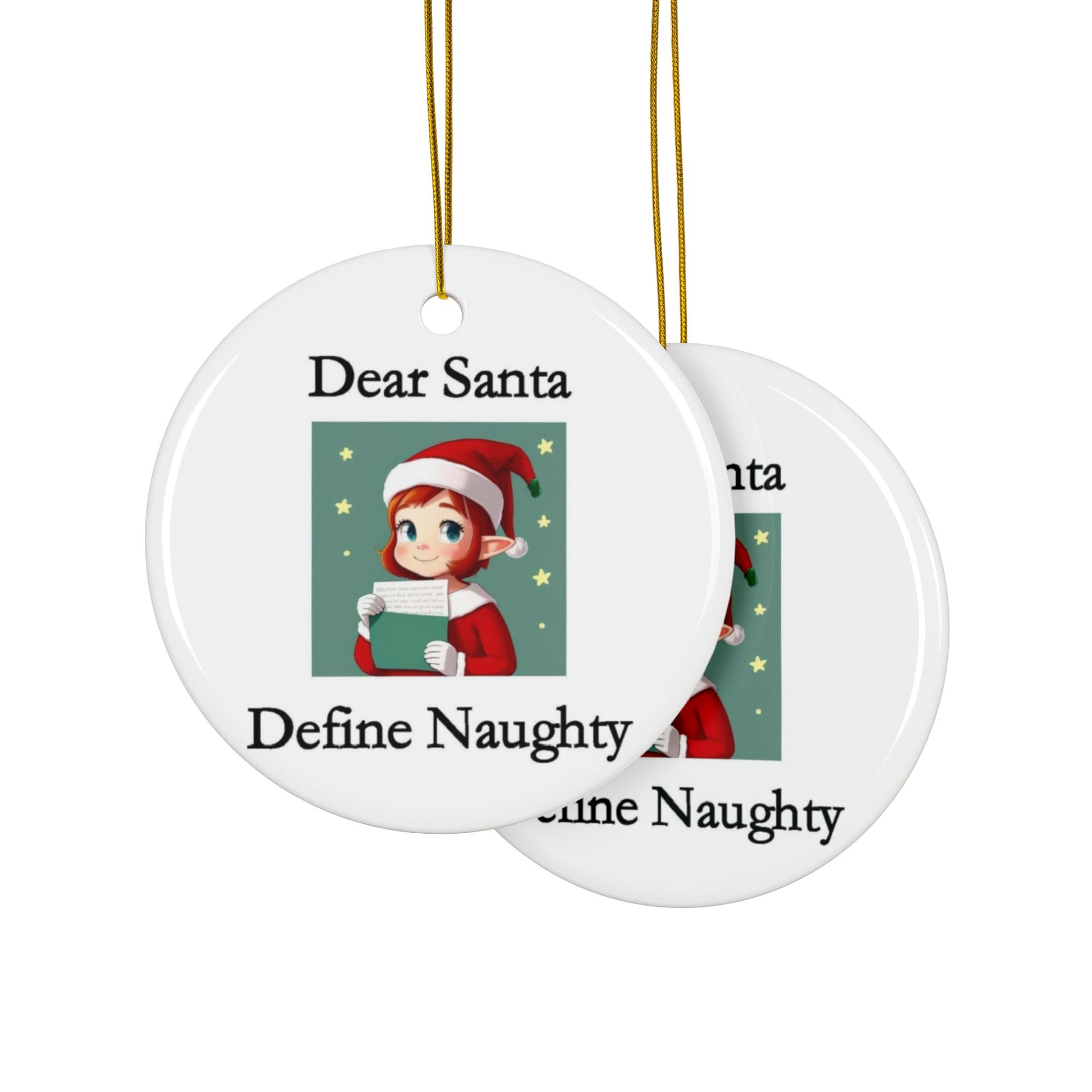 Christmas - Dear Santa 2 - Ceramic Ornaments - Better Mode