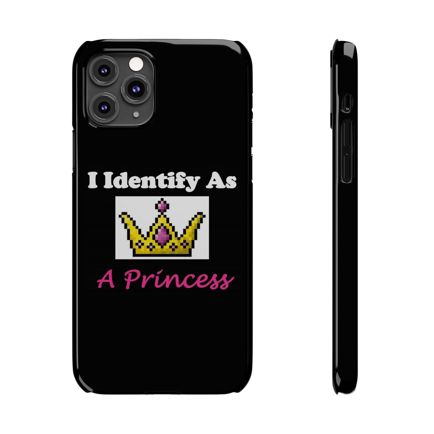 ID Princess (Black) - Slim Phone Cases - Better Mode